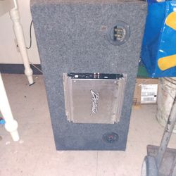JL Audio 12" Subwoofer Box And Amp