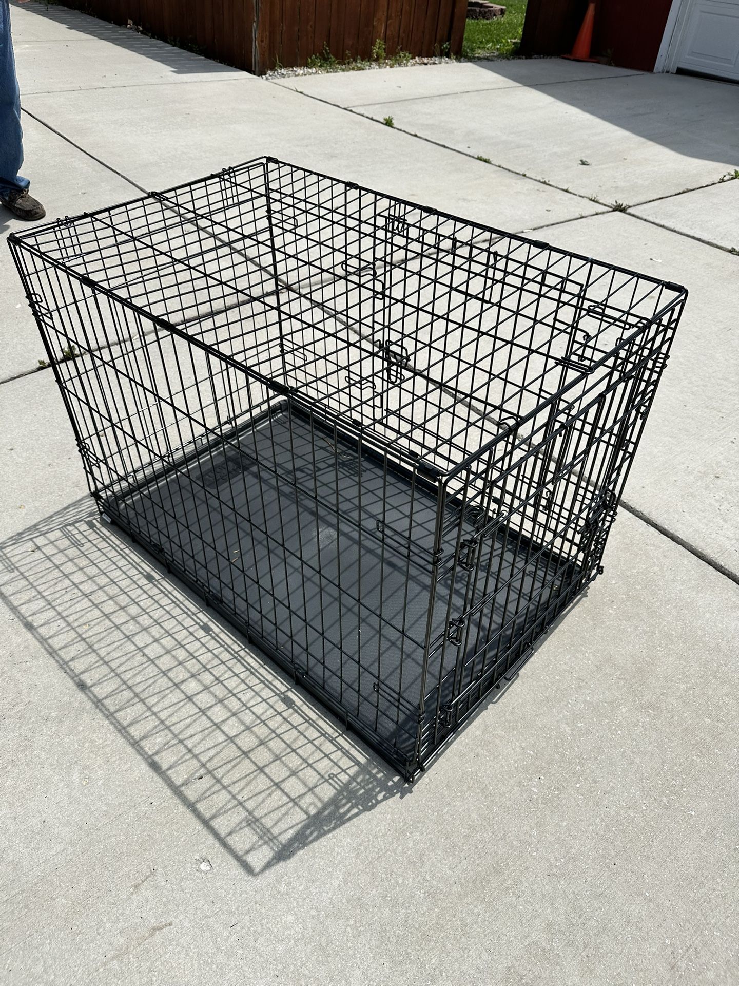 Dog Cage With Double Door, You Can Use The Front Or Side Door, 25” Tall 36” Long 22” Wide