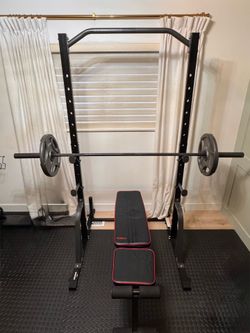 Weight rack plus weights