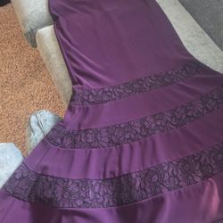  NEW.  Ralph Lauren,  Elegant Long Purple Dress Size 4