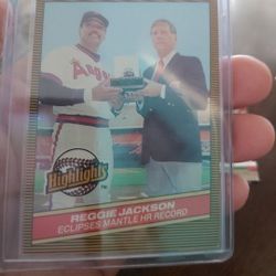 Reggie Jackson Mickey Mantle Nineteen Eighty Six Donruss Highlights Baseball Card 