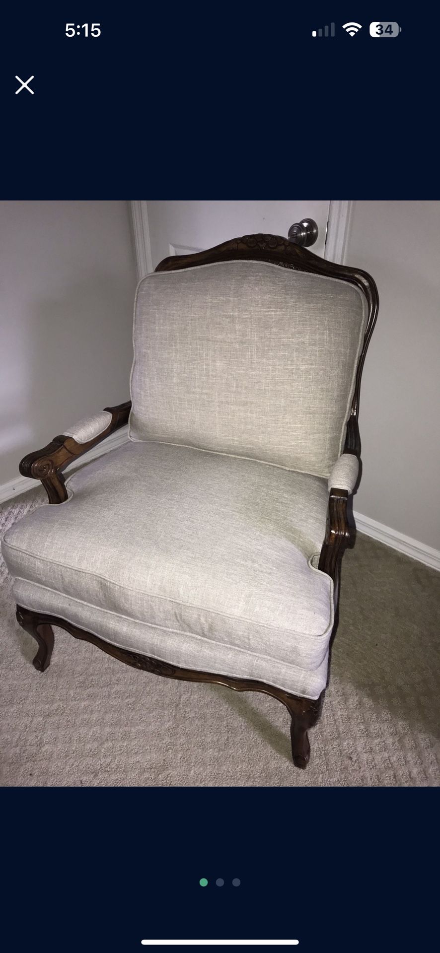 Cane Back Chair $40