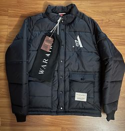 MITCHELL&NESS X WARAIRE PUFFER JACKET -BLACK -JK7965-MNNBLCK SZ LARGE