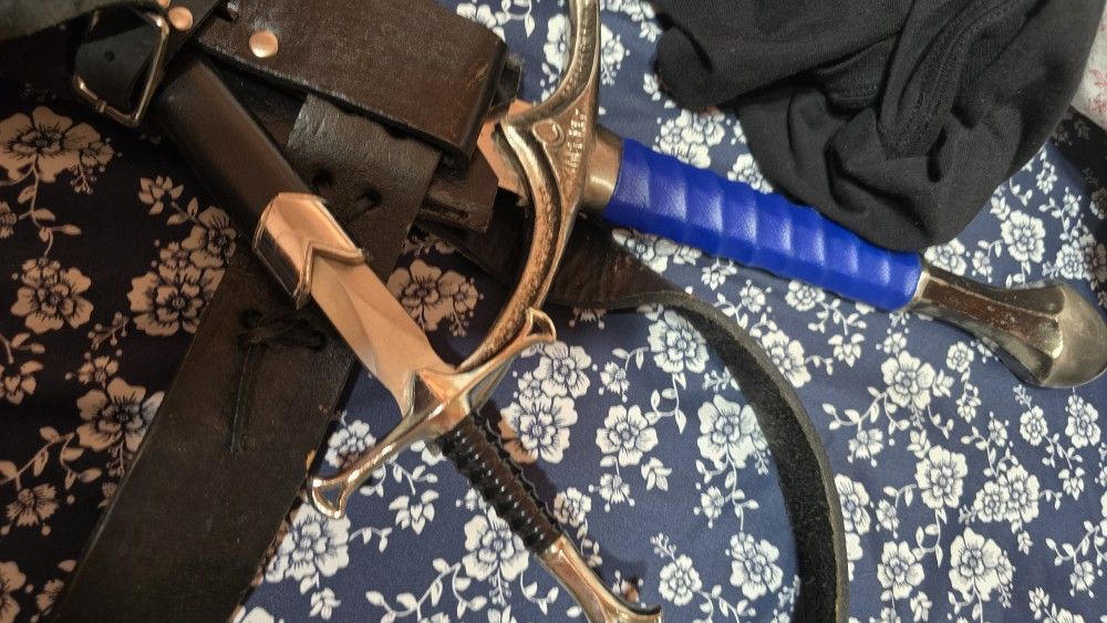 Prop Sabre Sword With Dagger Knife