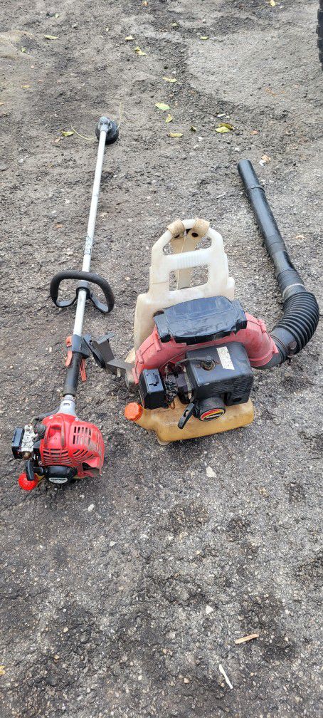 Shindaiwa Backpack Blower And Weedeater. Both Working