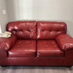 Red Leather couch