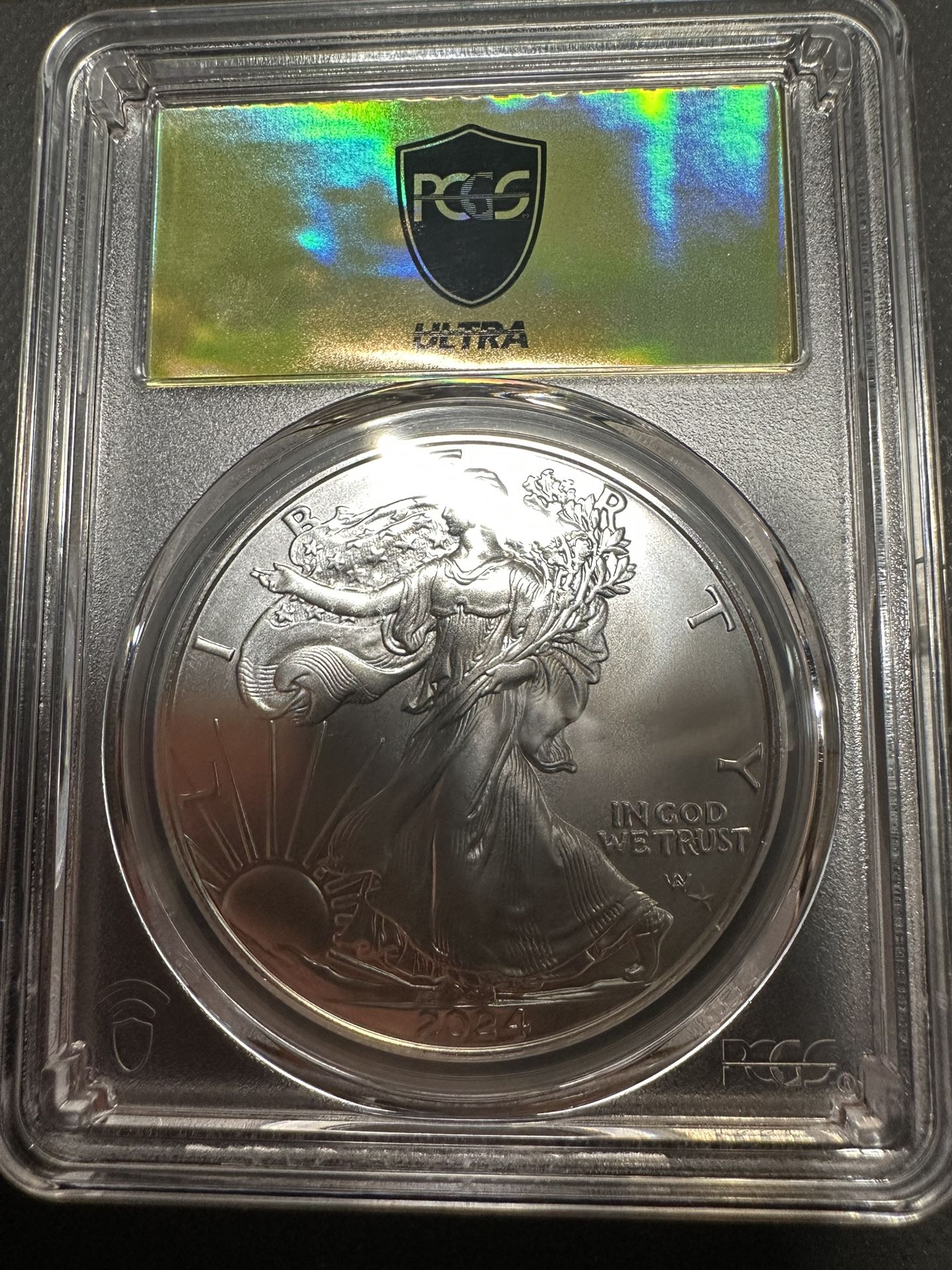 2024-P American Silver Eagle MS70 Star Privy Gold Label Ultra Breaks
