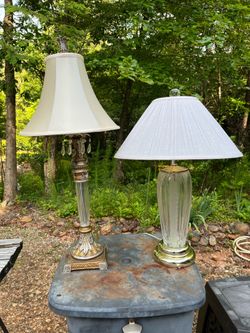 Vintage Glass Lamps Great Condition! $15 OBO !