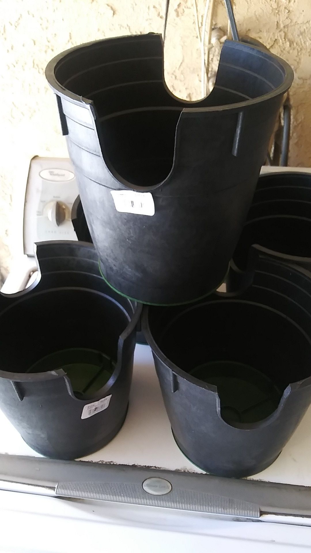 Flower pot vases set:5 pieces sizes:9" longer