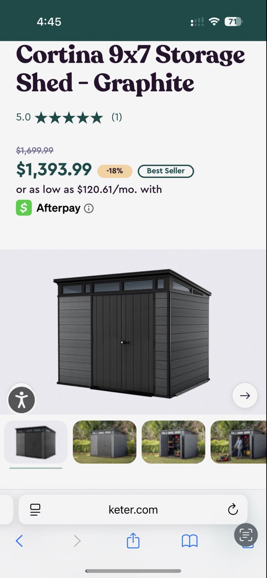 Just A Few Months Old Storage Shed