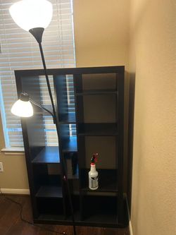 Black Modern Open-Shelf Bookcase / Display Shelf
