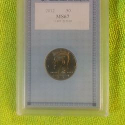 2012 Kennedy Half Dollar MS 67