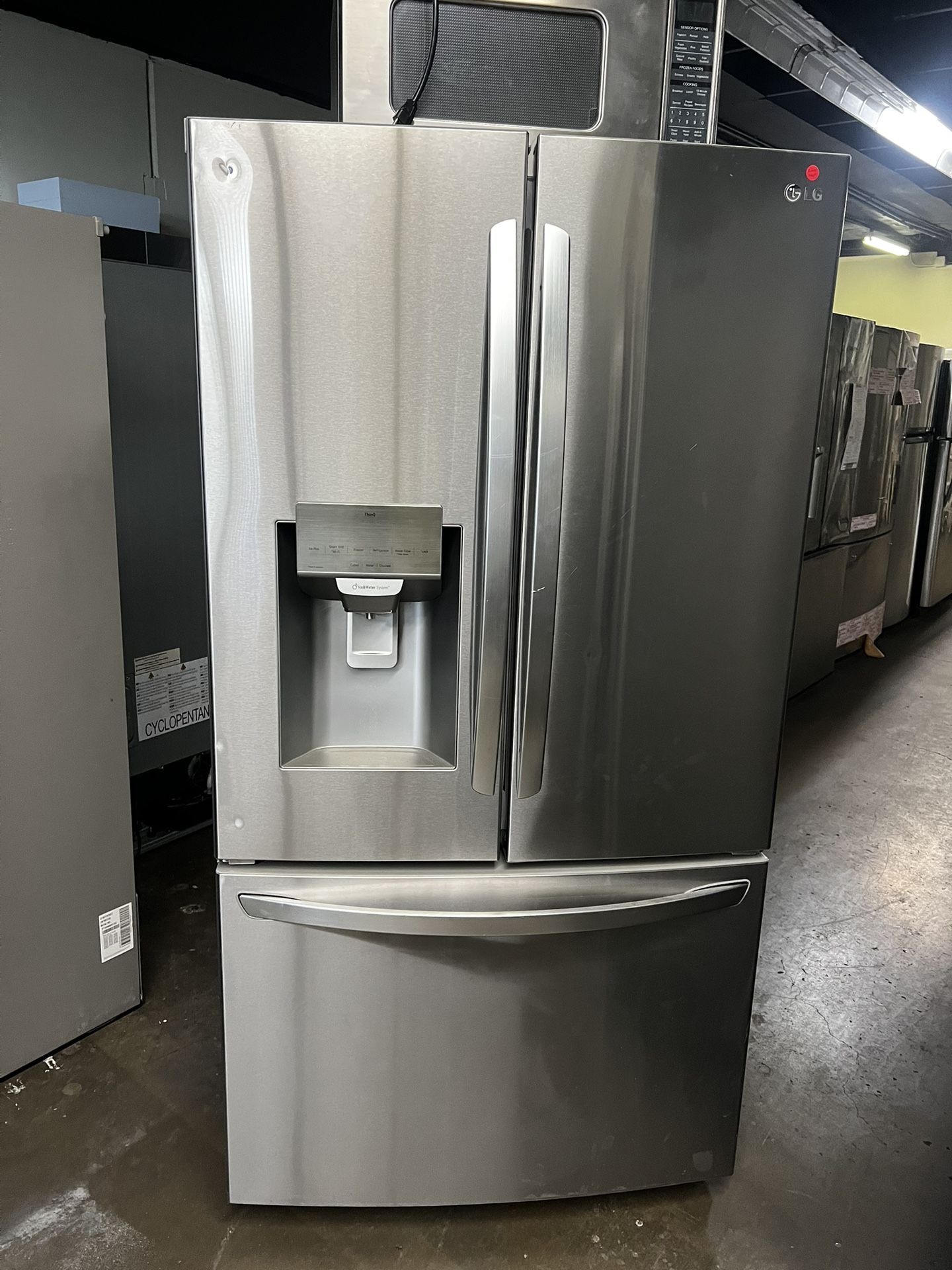 New Open Box Lg Stainless Steel French Style Refrigerator