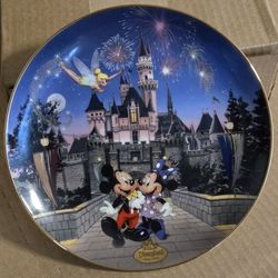 Bradford Exchange Disneyland's 40th Anniversary Sleeping Beauty Castle Plate 