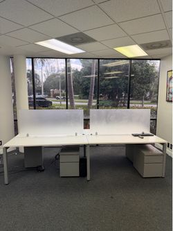 4 seat bench work station