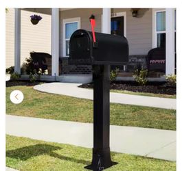 Callaway Adjustable, Aluminum, Top Mount, Mailbox Post, Black