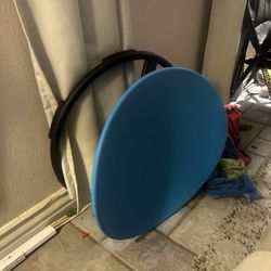 Blue sensory spin chair