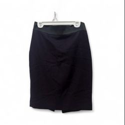 Express Size 4 Women’s Pencil Skirt Purple / Black Inner Leopard Lining Office