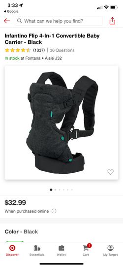 Infan tino baby Carrier 4 In 1