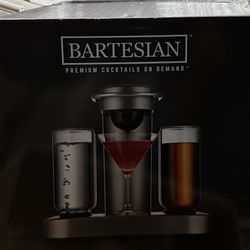 Bartesian Cocktail Making Machine - Automatic Mixology Home Bar Cocktails Mixing Maker - Push Button Pre Mixed Drink Capsule Dispenser Shaker for Marg