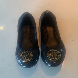 Tory Burch Black Parent Leather Ballet Flats-size 7.5
