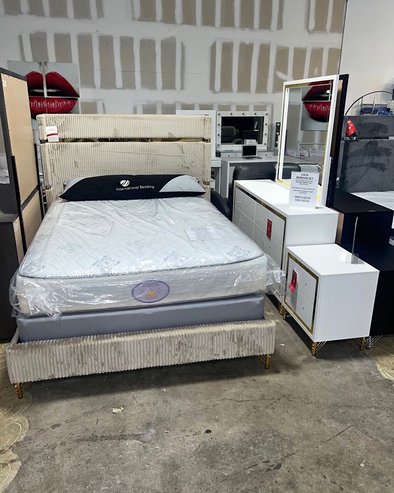 Brand New Queen Bedroom Set- Shop Now Pay Later 