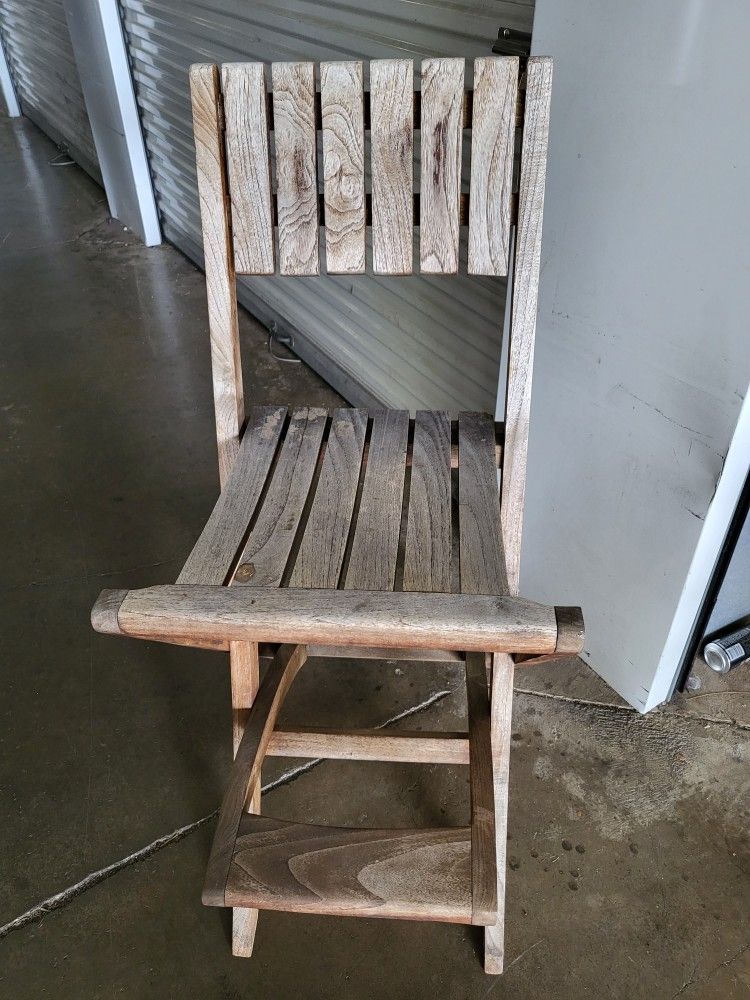 Bar Height Wooden Chair