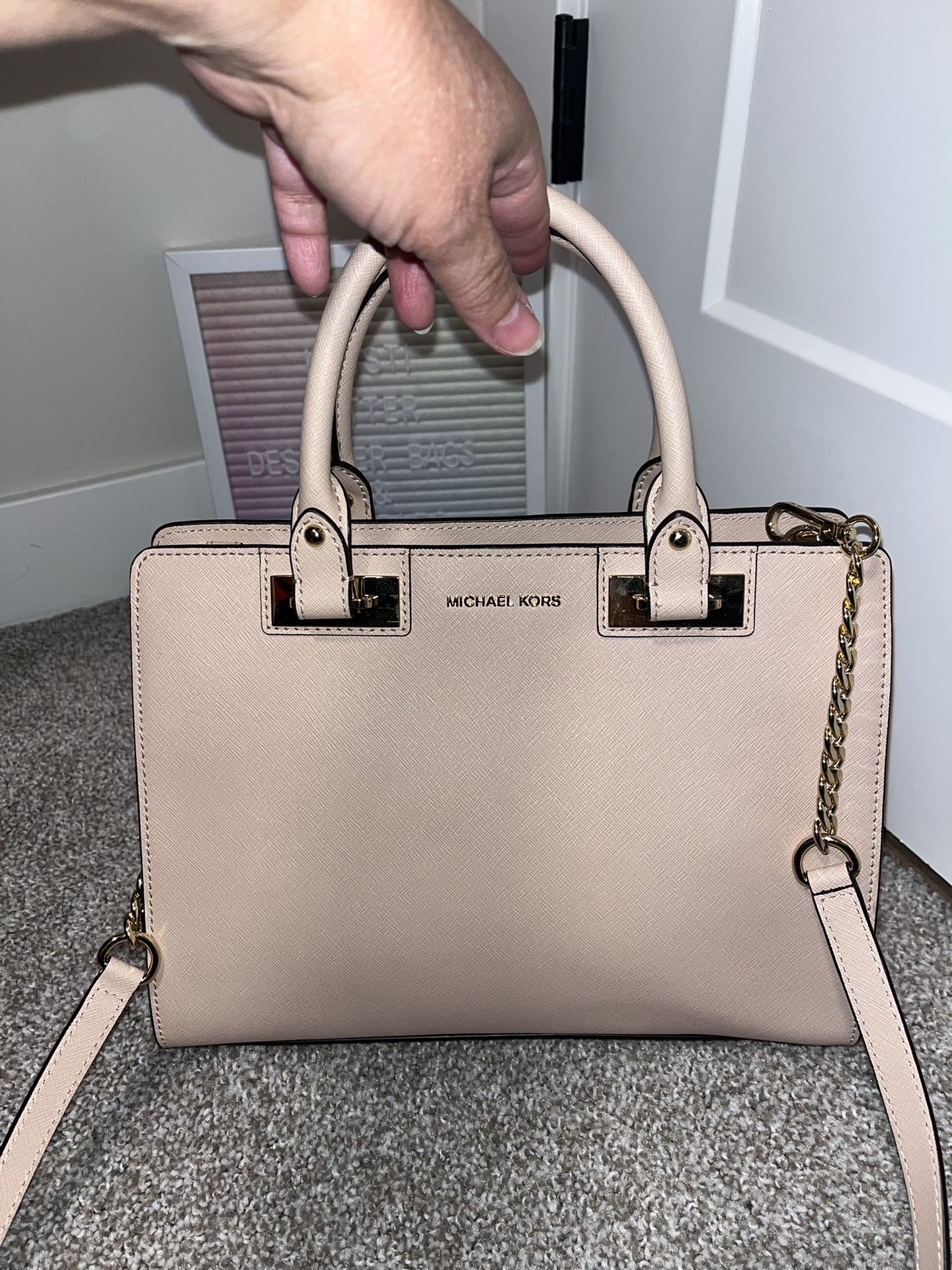 Michael Kors Quinn Light Pink Satchel