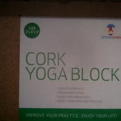 Cork Yoga Blocks 3"By6"By9"