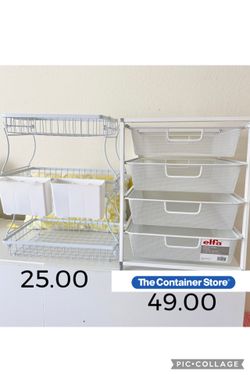 Elfa 4-Drawer Mesh Cabinet Organizer – The Container Store
