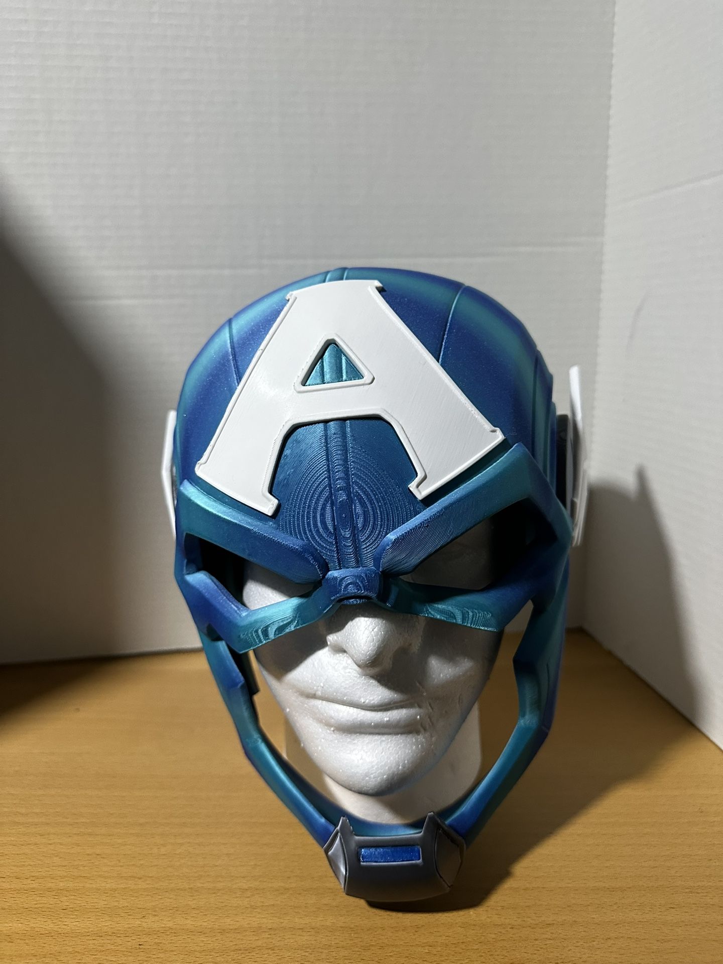 Captain America Marvel Rivals Helmet 3D Printed Cosplay