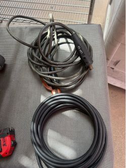Flex-a-prene welding cables #4 lot of two each 25fee