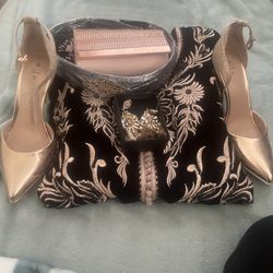 Moroccan Caftan S/M Size + Bag And Shoe And Earring 