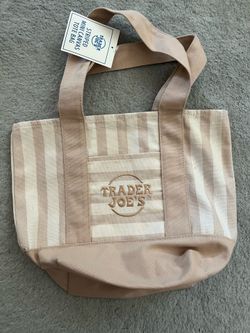 Trader Joe’s tote mini sand color