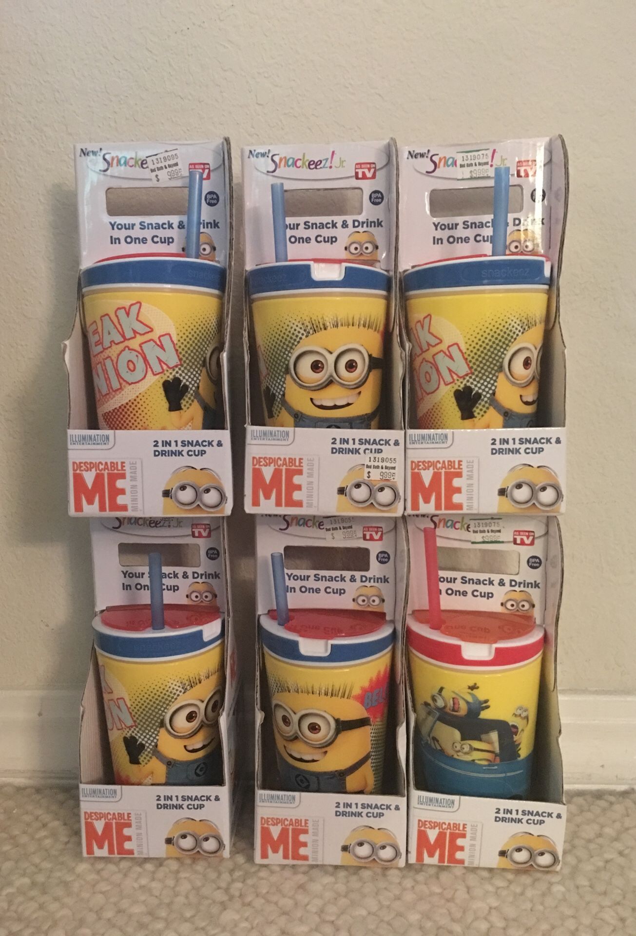 Maxam Snackeez N Reg; 8/4oz Minions Cup Set - Non-sized Item