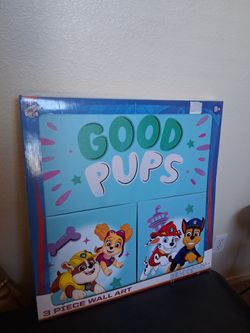 Paw Patrol 3-Piece Canvas Wll Art Set