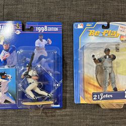 DEREK JETER 1998&2007 STARTING LINEUP, GRACELYN RE-PLAY ACTION FIGURE
