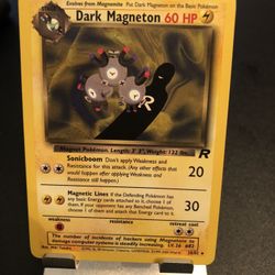 2 Rare Dark Magneton Pokémon Cards