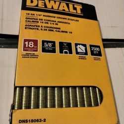 DeWalt 18g 1/4 Narrow Crown Staples