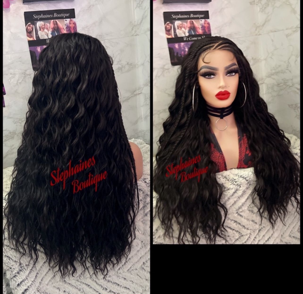 Human Hair Blended Lace Front Wig