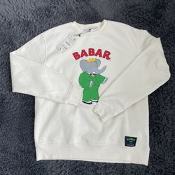 Elephant Babar Zara picture book Sweatshirt | Brand New | Men Large 