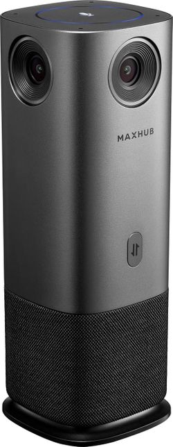 360-Degree Smart Video Conference Camera, All-in-One Conference Room Webcam, Video Conferencing System with Microphone and Speaker for Meeting, Auto S