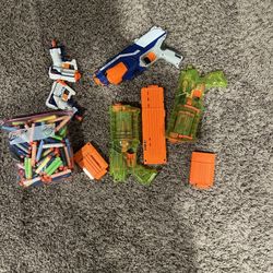 Nerf Guns With Bullets And Mags