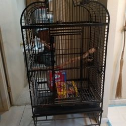 Big Bird Cage (6 Feet Black Iron Cage) 