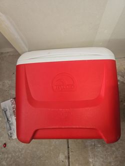 Igloo Red and White Cooler