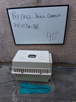 Hard Shell Pet Carrier Cage 24x17x18