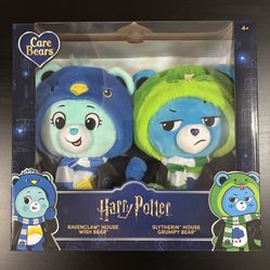 Harry Potter Care Bears - Ravenclaw House Wish Bear & Slytherin House Grumpy Bear 2-Pack