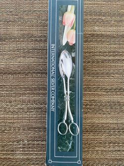International Silver Company Silverplated Salad Tongs