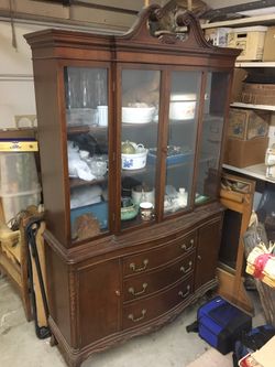 Solid Mahogany Antique Sideboard