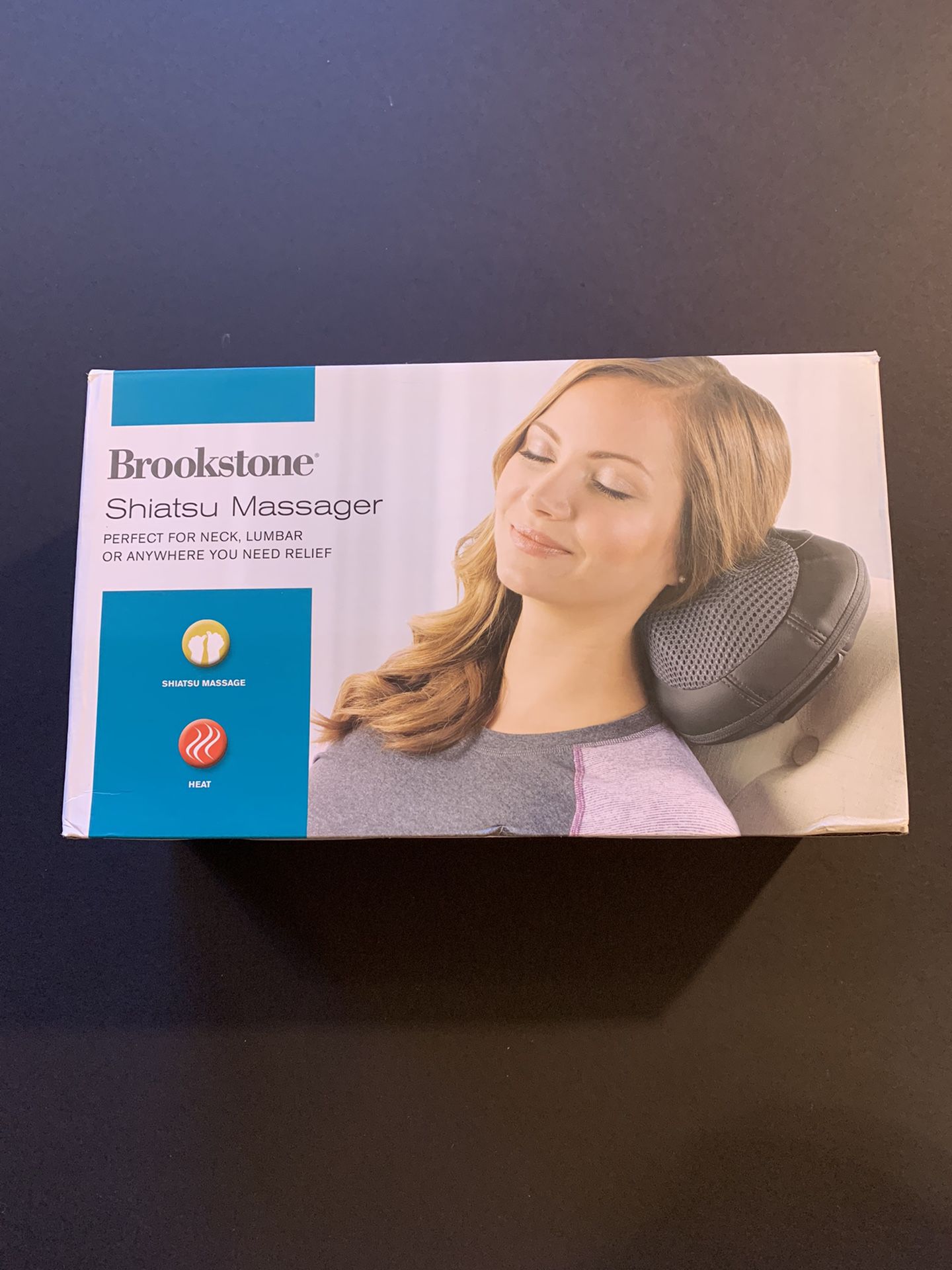 Brookstone Shiatsu Massager For Neck - Lumbar Or Anywhere Heat Used..
